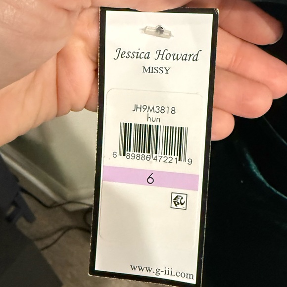 Green Velvet Dress - Picture 3 of 3